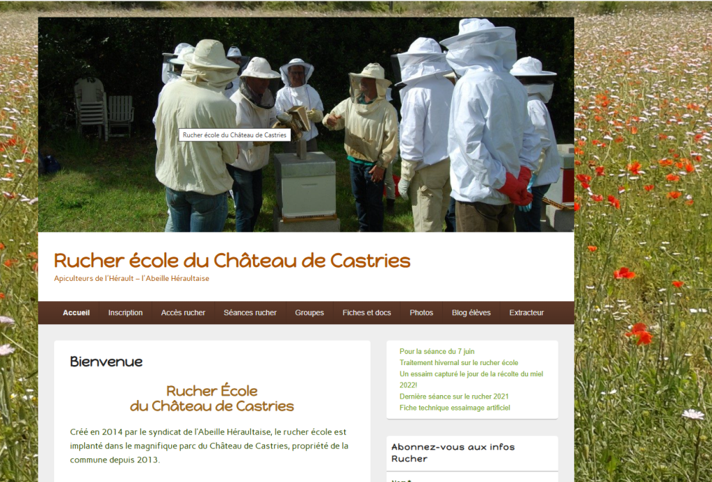 se former au rucher ecole de Castries